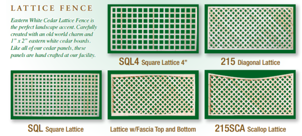 Lattice fence styles by Steadfast Fence