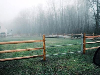 Horse Corral Installation | Steadfast Fence
